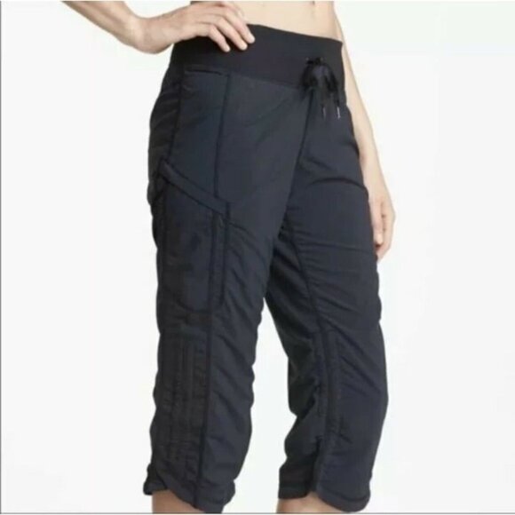 ZELLA Women's Size 0 Black Eclipse MOVE IT Ruched Capri Pants - Picture 12 of 12